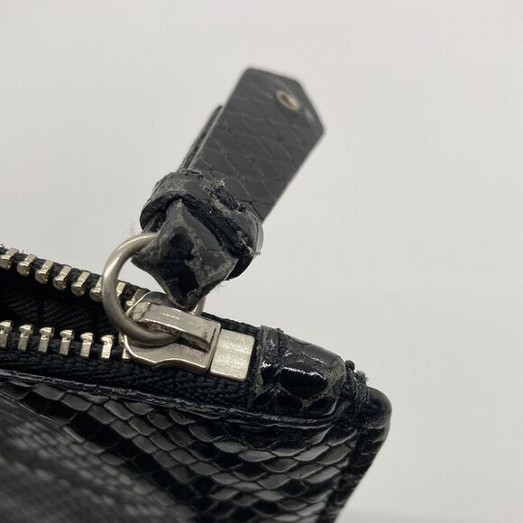 Cole Haan snakeskin clutch/wristlet Black - Picture 13 of 13